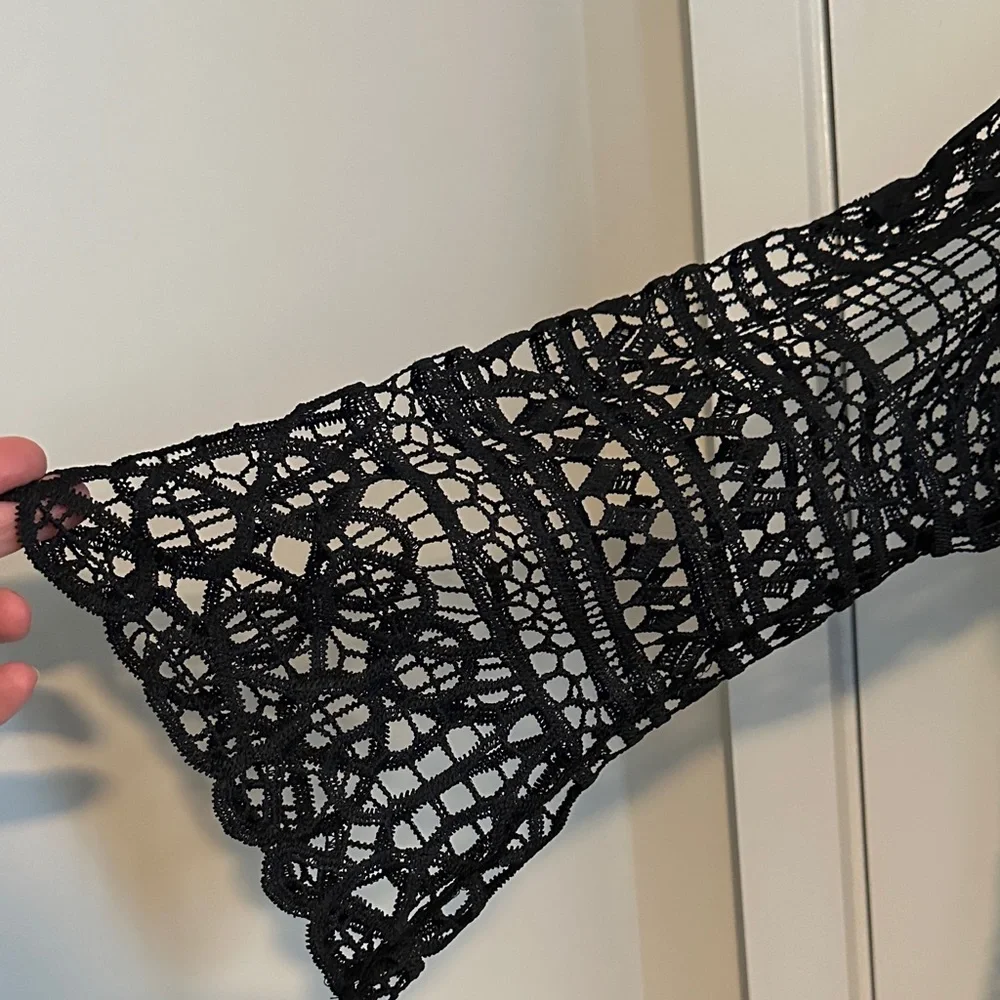 Lane Bryant Black Lace Blouse - Picture 6 of 9